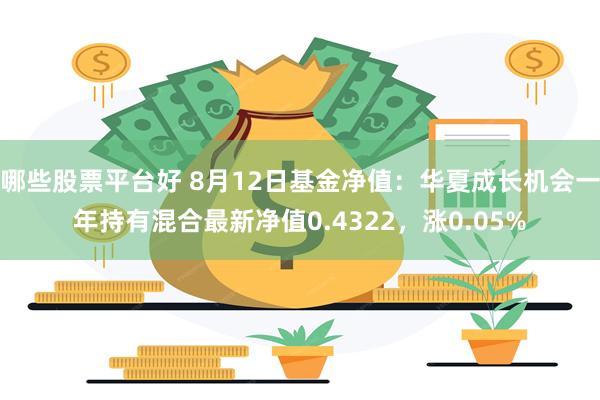 哪些股票平台好 8月12日基金净值：华夏成长机会一年持有混合最新净值0.4322，涨0.05%