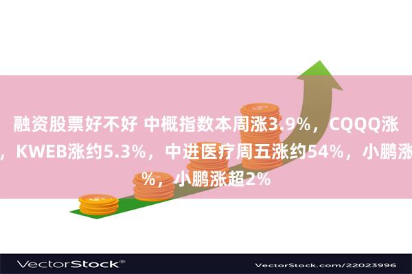 融资股票好不好 中概指数本周涨3.9%，CQQQ涨超4%，KWEB涨约5.3%，中进医疗周五涨约54%，小鹏涨超2%