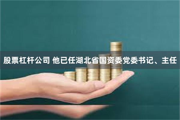 股票杠杆公司 他已任湖北省国资委党委书记、主任